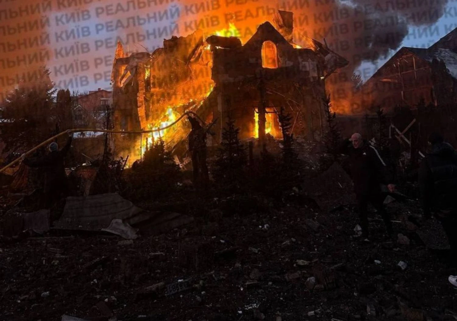 RazomUA - Missile-and-drone attack on Kyiv region: destruction in five districts, worst in Fastiv district