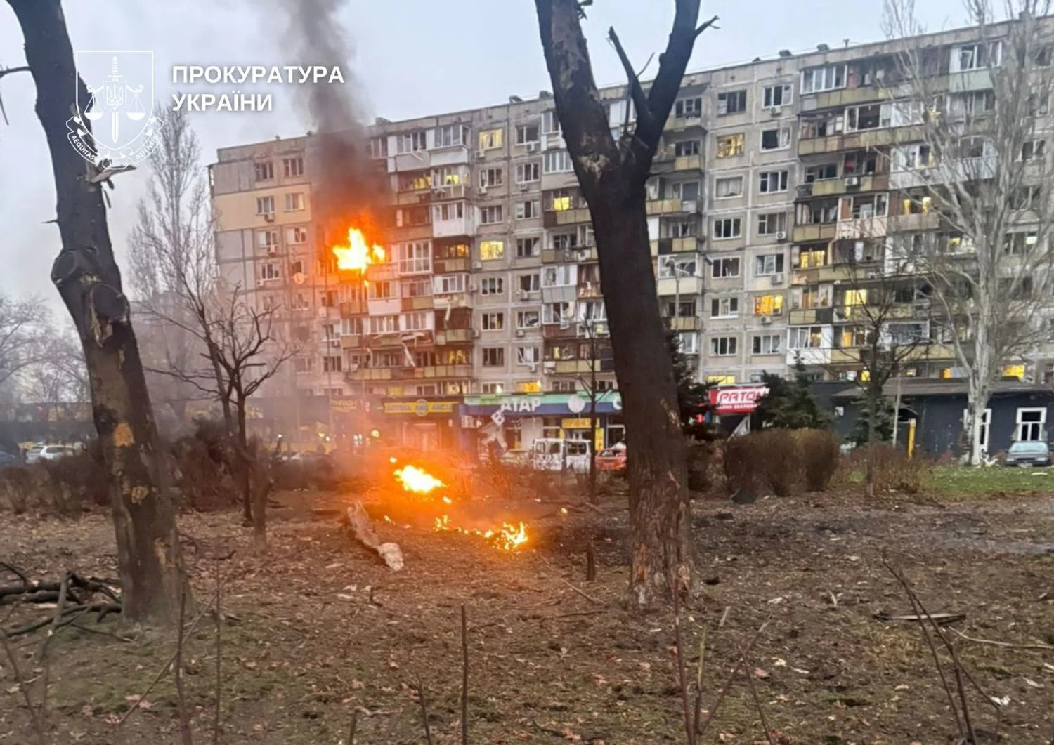 RazomUA - À Kyiv, après une attaque nocturne menée par la Russie, le nombre de blessés est passé à 29