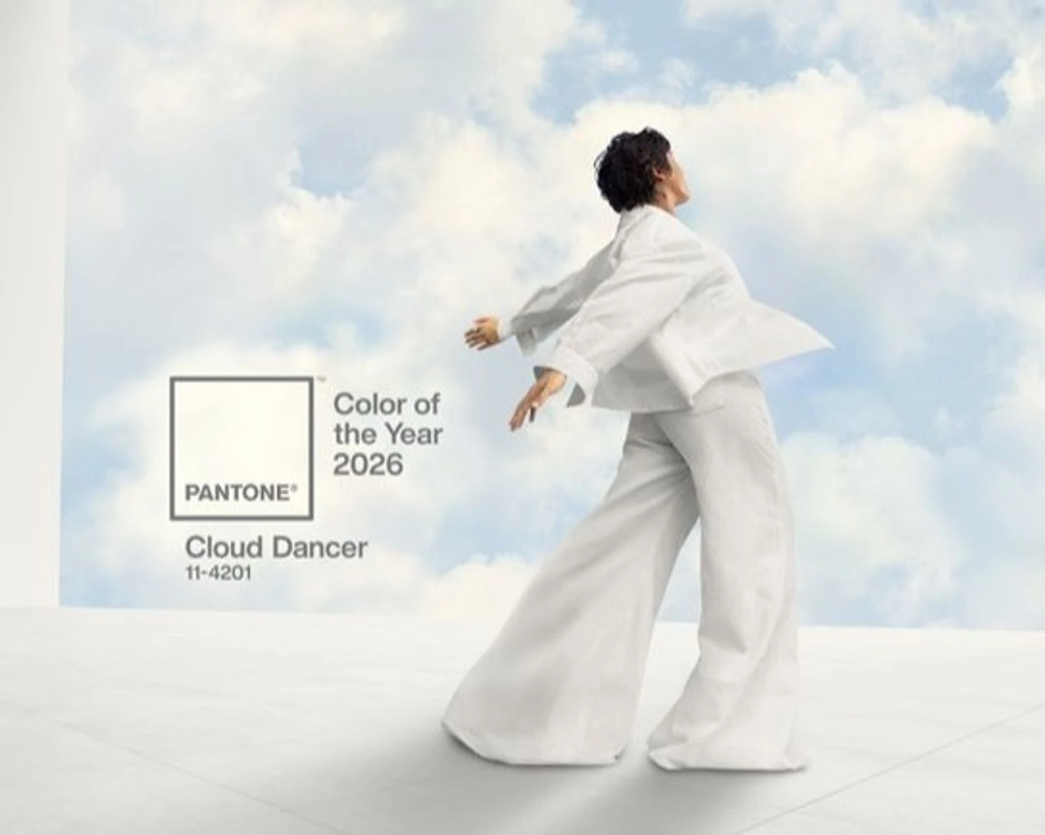 RazomUA - Pantone kündigt PANTONE 11-4201 „Cloud Dancer“ an – das erste Weiß 2026