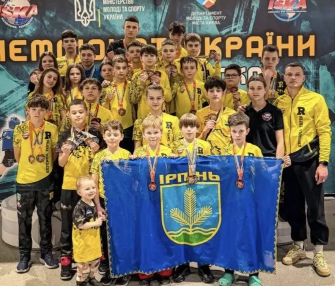 RazomUA - 43 gold medals from Irpin: club from the Hero City crowned Ukraine's best in kickboxing
