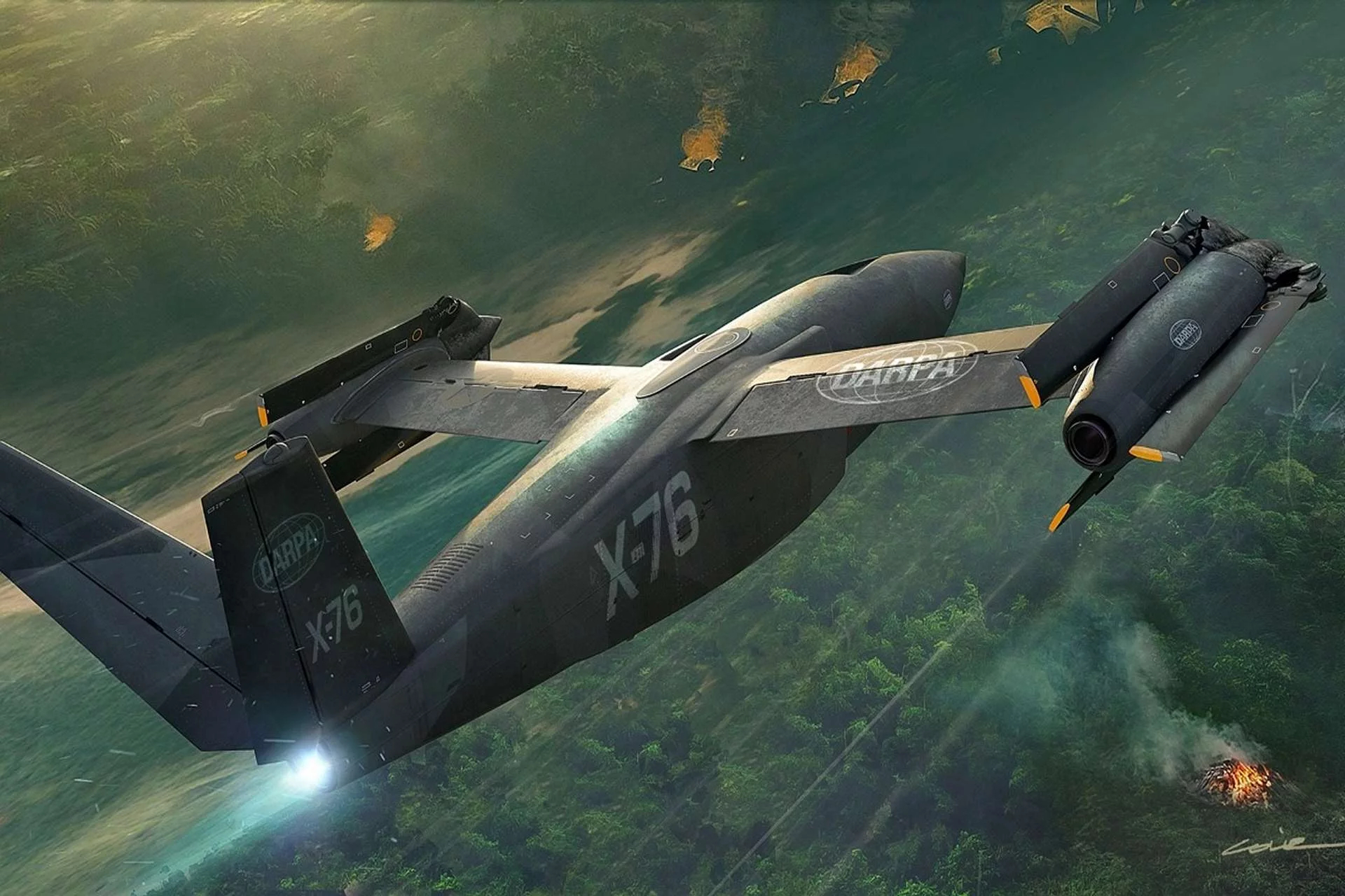 RazomUA - Bell X‑76 SPRINT: вертикальный взлёт для операций с повреждёнными аэродромами — что это означает для Украины