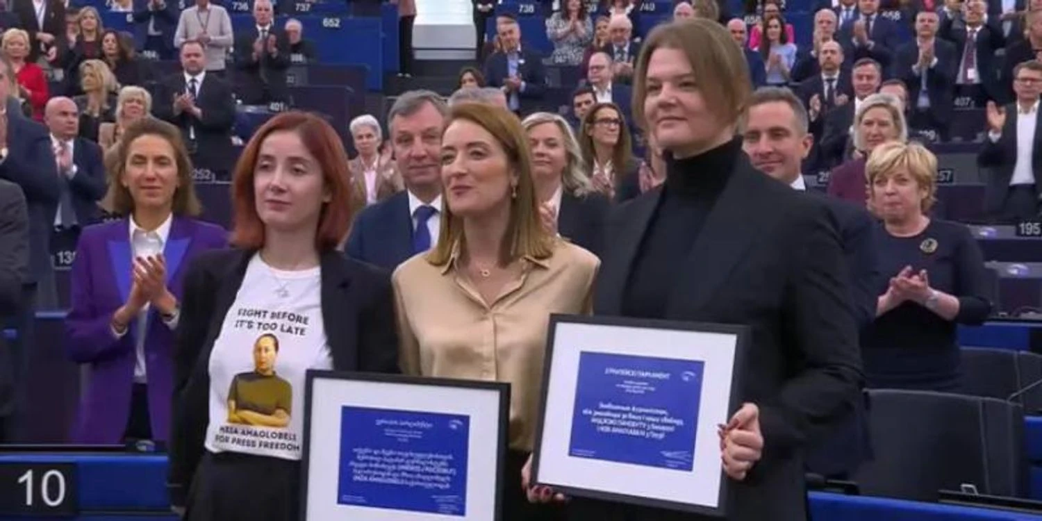 RazomUA - Sacharow-Preis: Europaparlament zeichnet inhaftierte Journalistinnen und Journalisten aus Belarus und Georgien aus – Test europäischer Solidarität