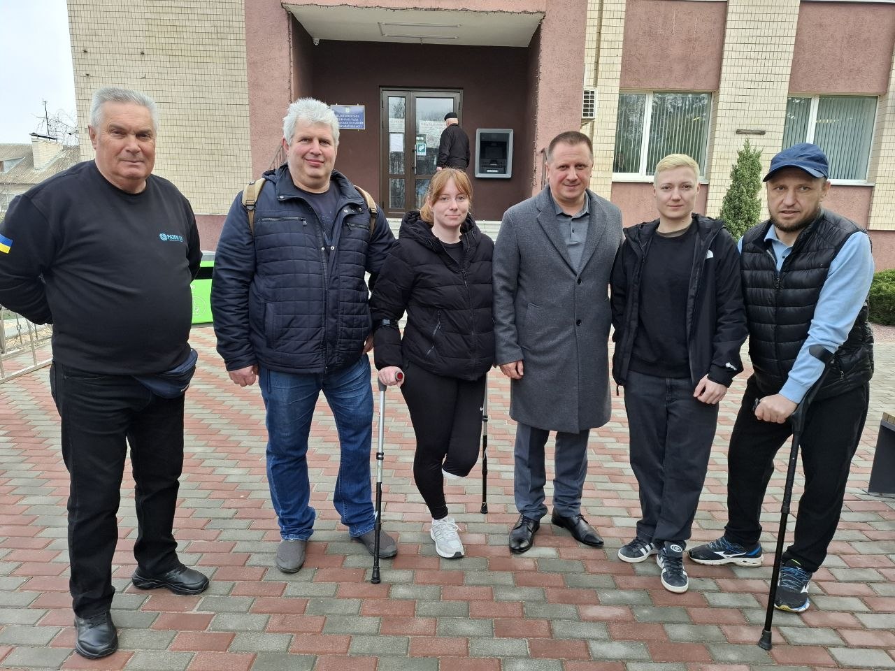 RazomUA - National amputee football captain takes her first steps on a new prosthesis: veterans of the Bilohorod community return to full lives